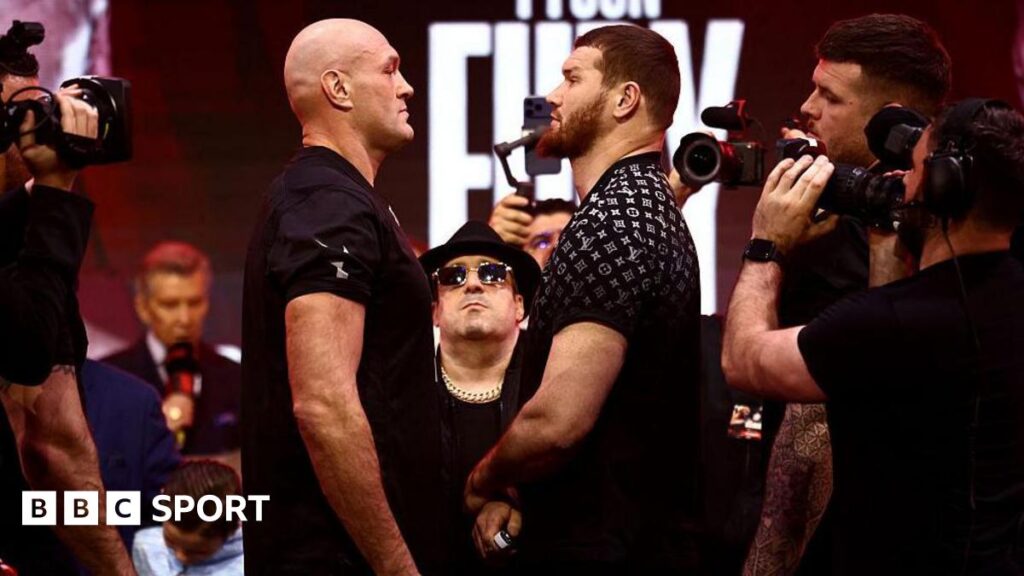 Fury vs Makhmudov: British heavyweight Tyson Fury looks leans and sharp at weigh-in Fury vs Makhmudov: British heavyweight Tyson Fury looks leans and sharp at weigh-in