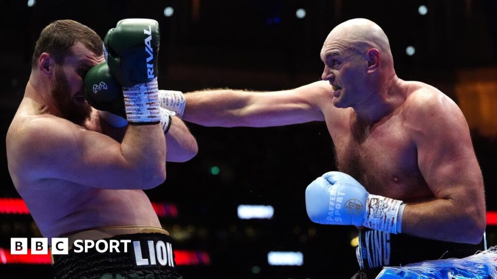 Fury vs Makhmudov: Tyson Fury calls out Anthony Joshua after comeback win against Arslanbek Makhmudov