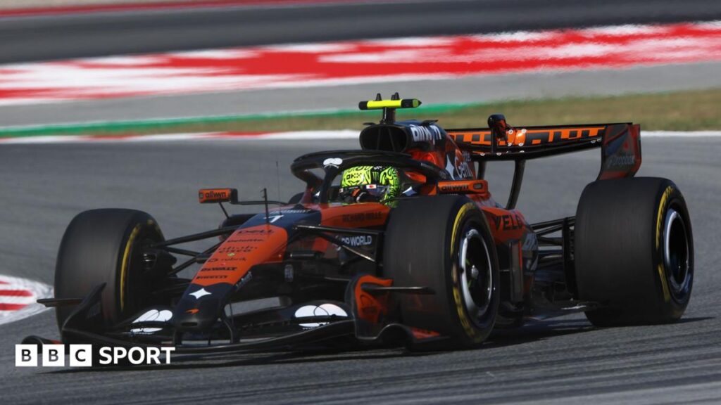 Barcelona-Catalunya Grand Prix: Lando Norris heads George Russell in Friday practice